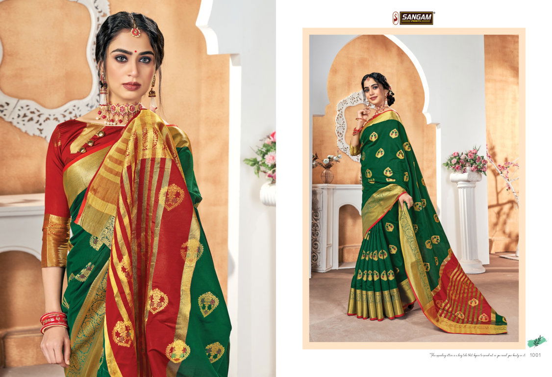 Sangam Vaishnavi Handloom  Latest Fancy Designer Silk Sarees Collection
